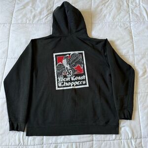 90s West Coast Choppers Eagle Black Hoodie